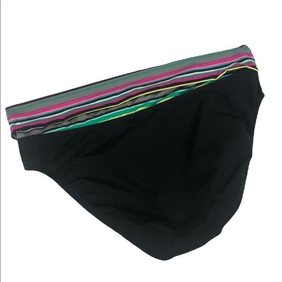 Kenneth Cole black fold over bikini bottom size XL - Picture 3 of 6
